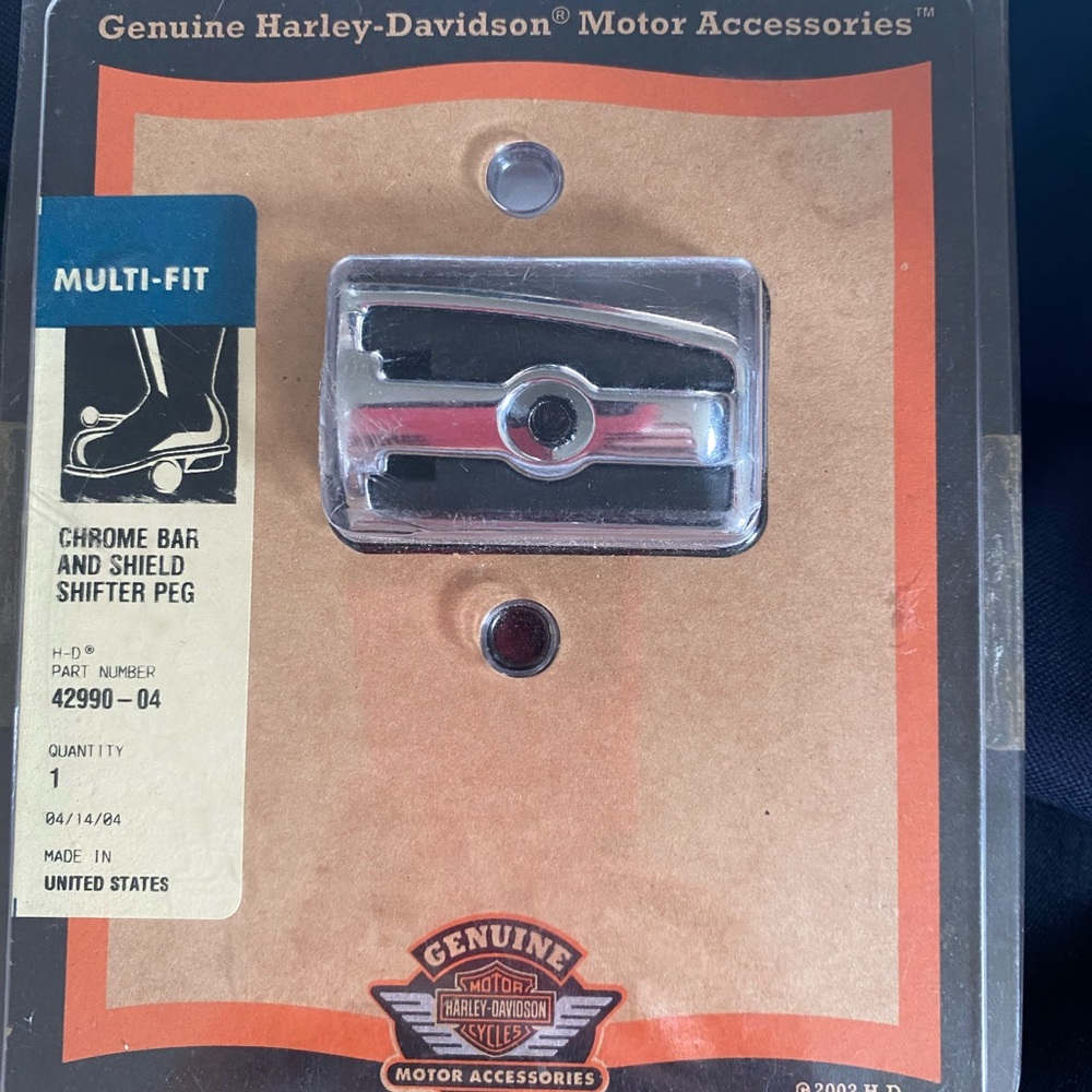 Harley-Davidson Chrome and Black Shifter Peg